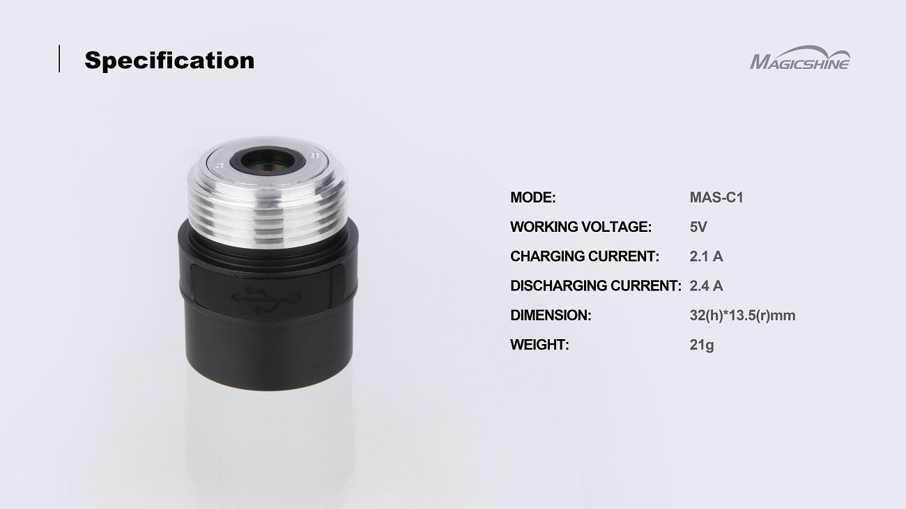 Module d'extension de charge MAS-C1 pour lampes torches