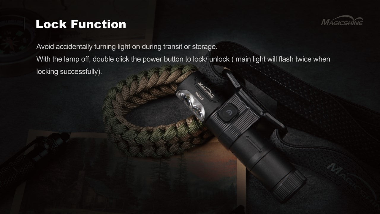 Magicshine MOH 25 Stirnlampe 500 Lumen white and ret Light