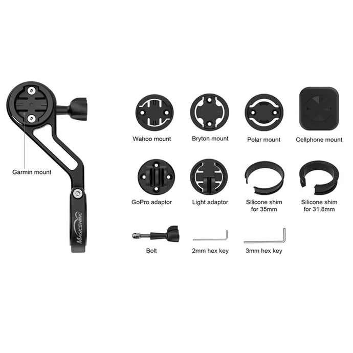 Support de guidon TTA Garmin / Wahoo / Bryton / Polar / GoPro