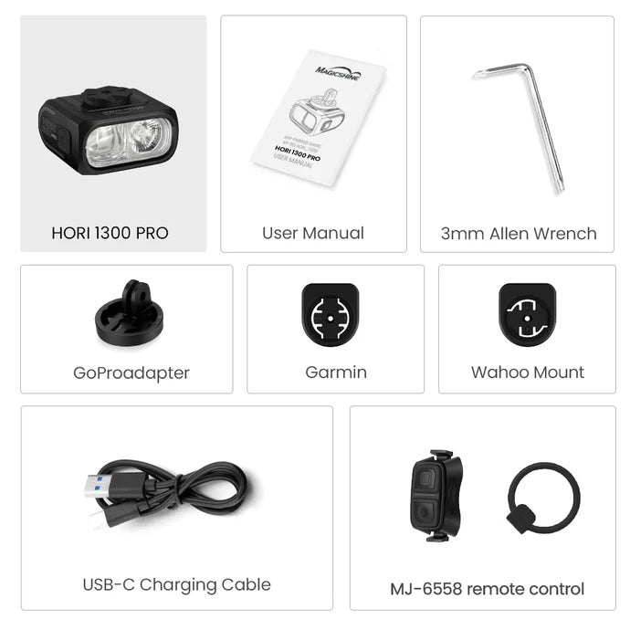 Magicshine HORI 1300 Remote Phare avant 1300 Lumen