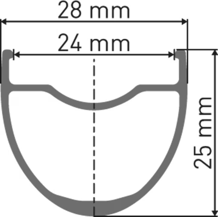 DT Swiss G 1800 Spline 25 Disc 700C Vorderrad Nabendynamo, CL, 12x100mm, 24mm
