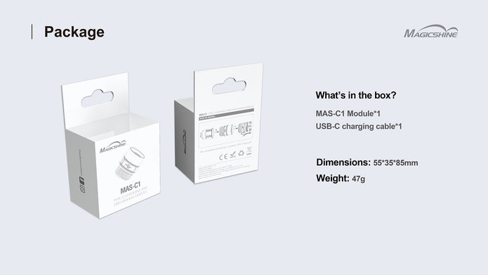 Module d'extension de charge MAS-C1 pour lampes torches