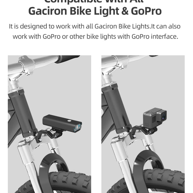 Gaciron H21B Gabellicht Frontlichtverlängerung / Bogenhalterung / GoPro