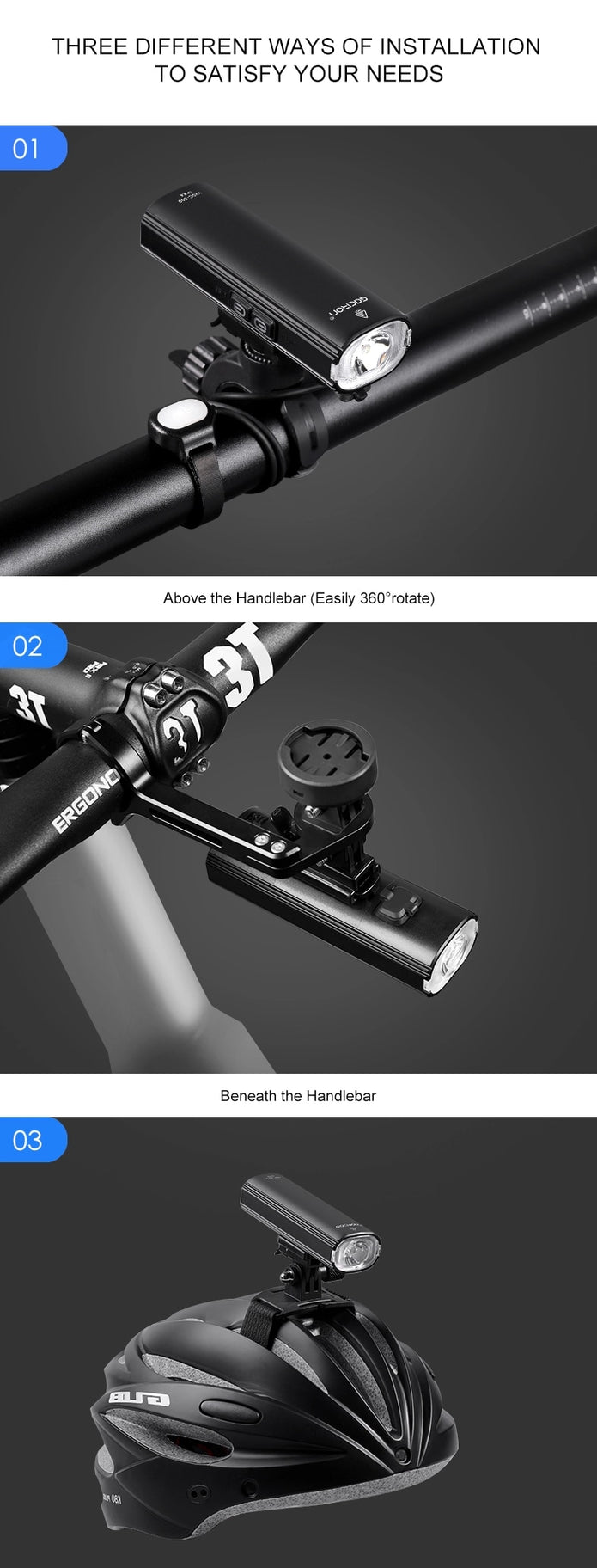 Gaciron V20C-600 Lumen zweifache Fahrradlampe – Magicshine (Bild 10)