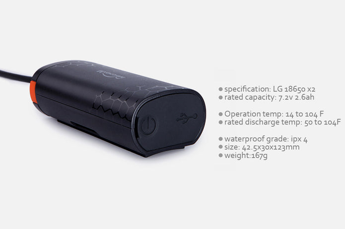 Batterie externe MJ-6112 Li-ion 2,6 Ah