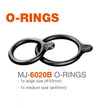 MJ-6020B O-Ringe (2x) Lenkerhalterung