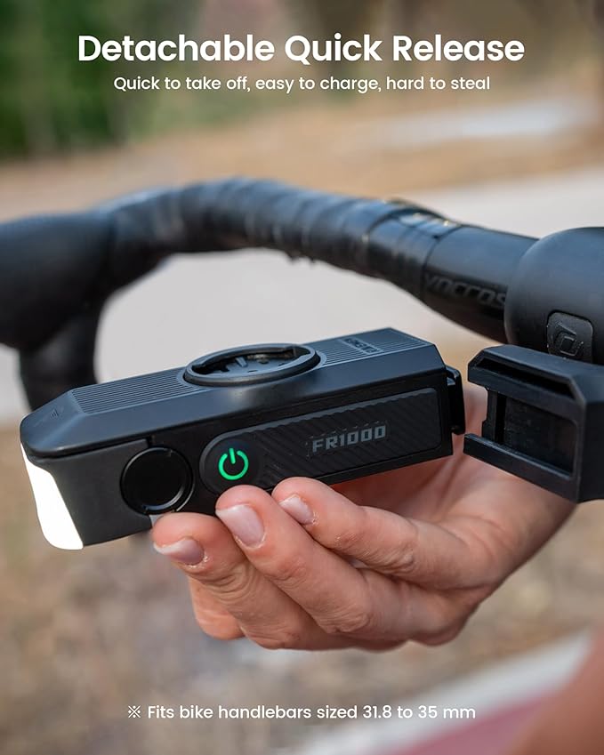 RAVEMEN FR1000 1000 Lumen Frontlicht integr. Garmin/Wahoo/Bryton Halterung