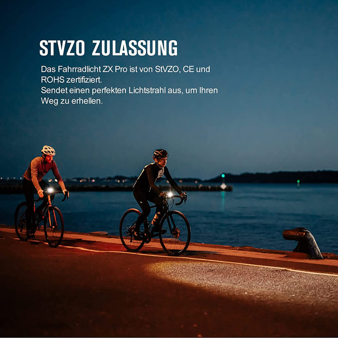 Phare avant ZX Pro StVZO 350 lumens/100 lux