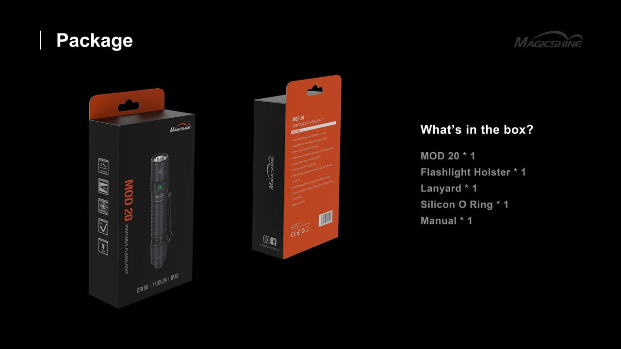 Magicshine MOD 20 Taschenlampe 1100 Lumen