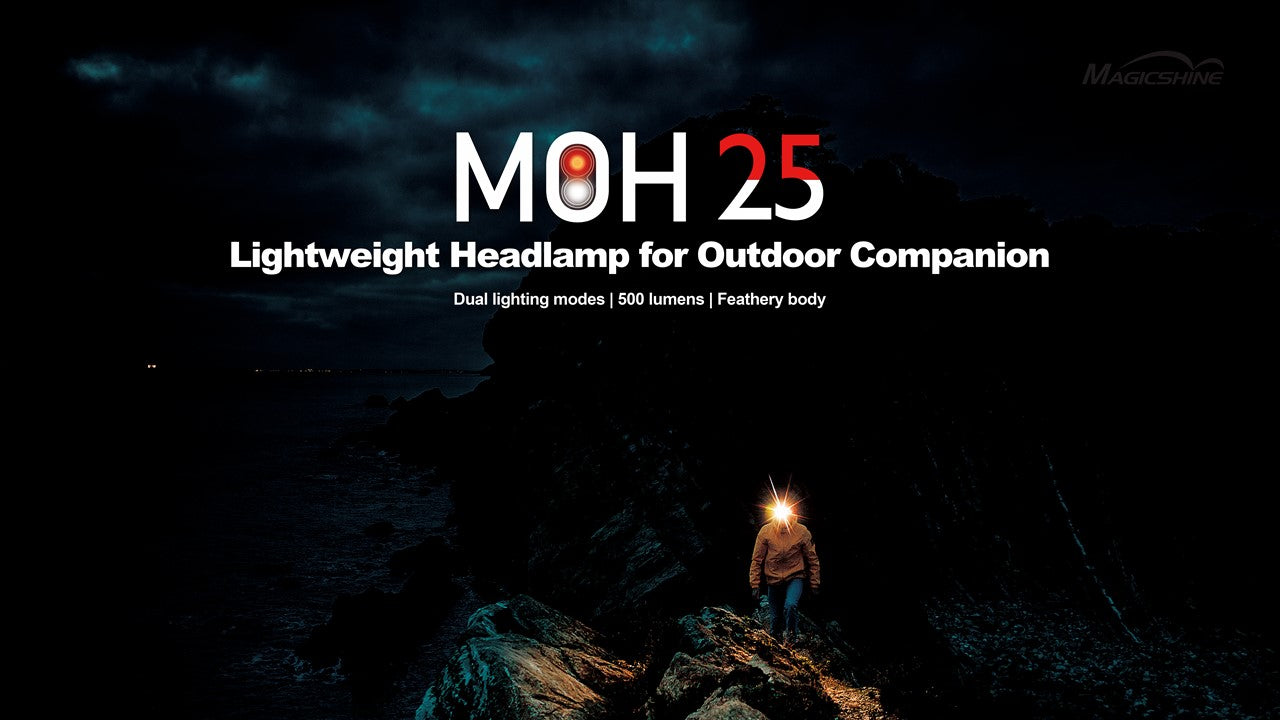 Magicshine MOH 25 Stirnlampe 500 Lumen white and ret Light