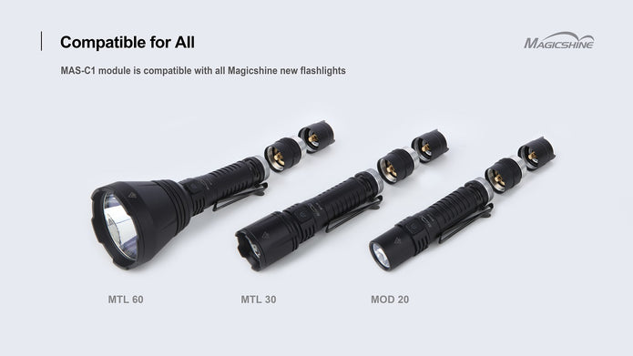 Module d'extension de charge MAS-C1 pour lampes torches