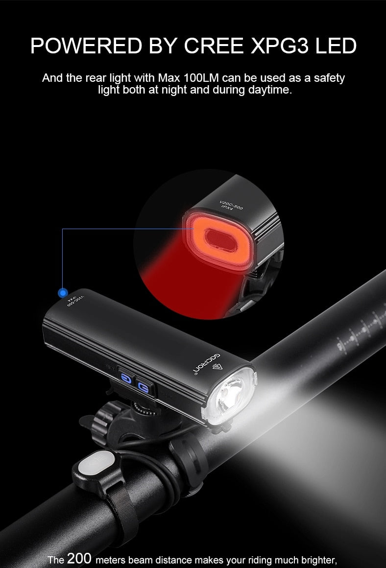 Gaciron V20C-600 Lumen zweifache Fahrradlampe – Magicshine (Bild 3)