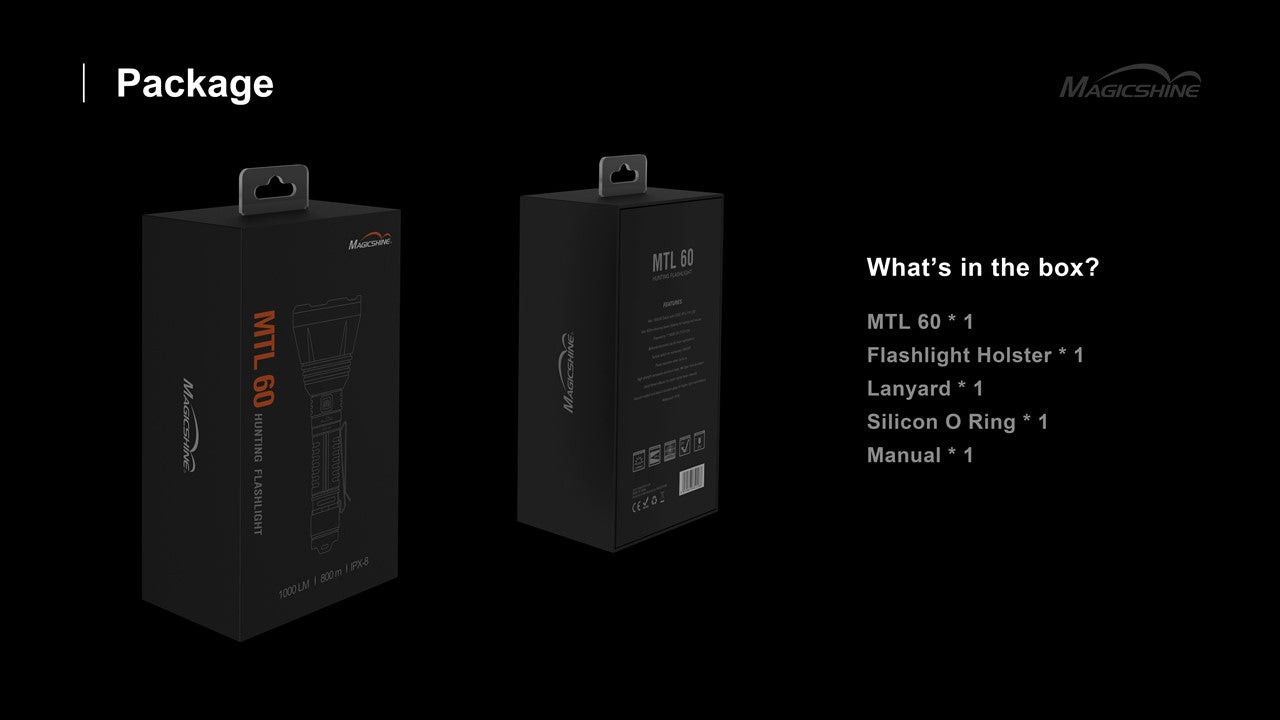 Magicshine MTL 60 Jagd Taschenlampe 1000 Lumen