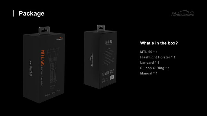 Lampe torche de chasse MTL 60 1000 lumens