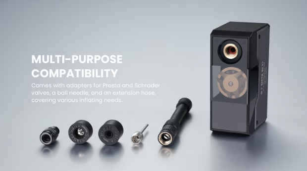 Mini pompa per bici elettrica AIRRO, max. 8,2 bar