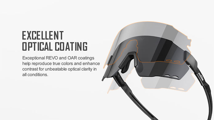 Lunettes de cyclisme coupe-vent photochromiques 