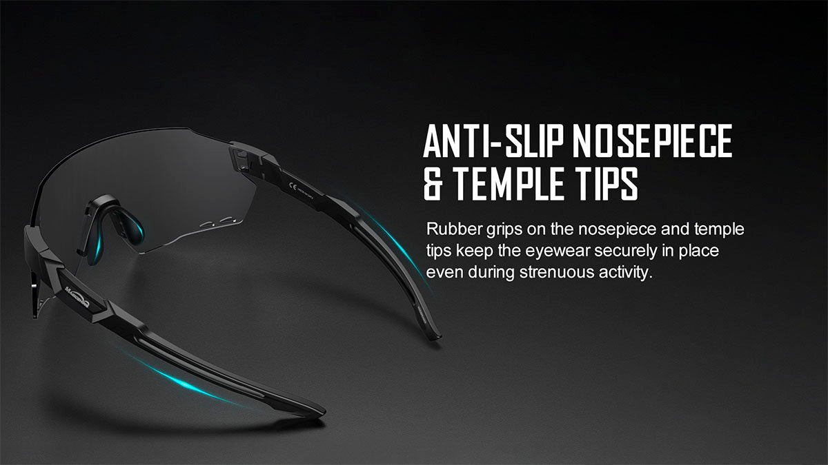 Lunettes de cyclisme coupe-vent photochromiques 