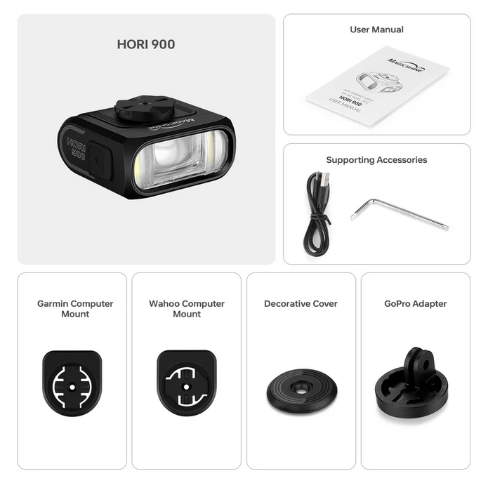 Phare avant déporté HORI 900, 900 lumens