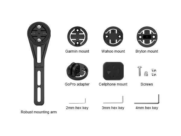 Magicshine MJ-6536 AERO Go Pro Garmin/Wahoo/Bryton Lenkerhalterung