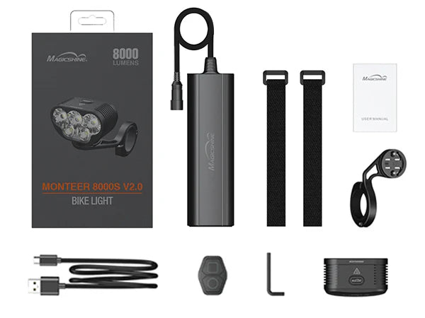 Monteer 8000s V2.0 Remote Scheinwerfer 8000 Lumen