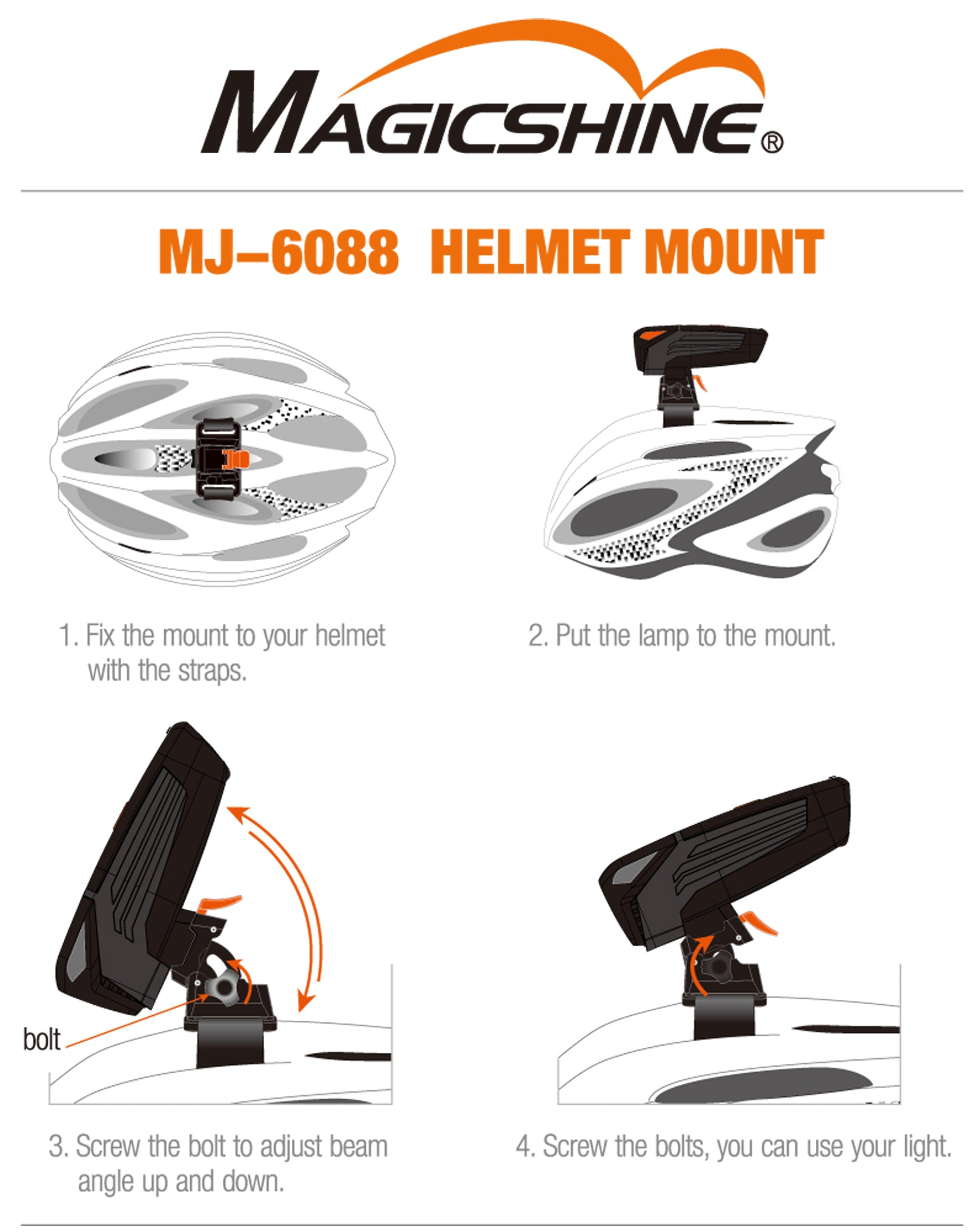 Magicshine MJ-6088 Eagle Helmhalterung