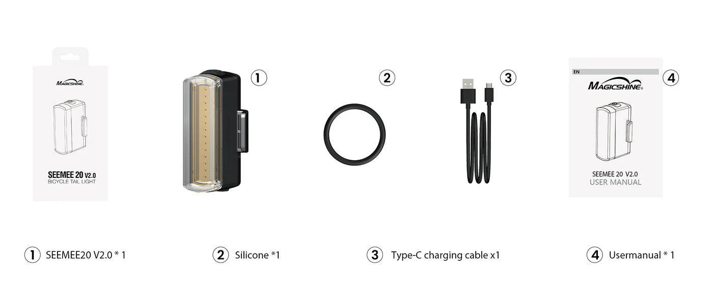 Magicshine SEEMEE 20 V2.0 Rücklicht 20 Lumen