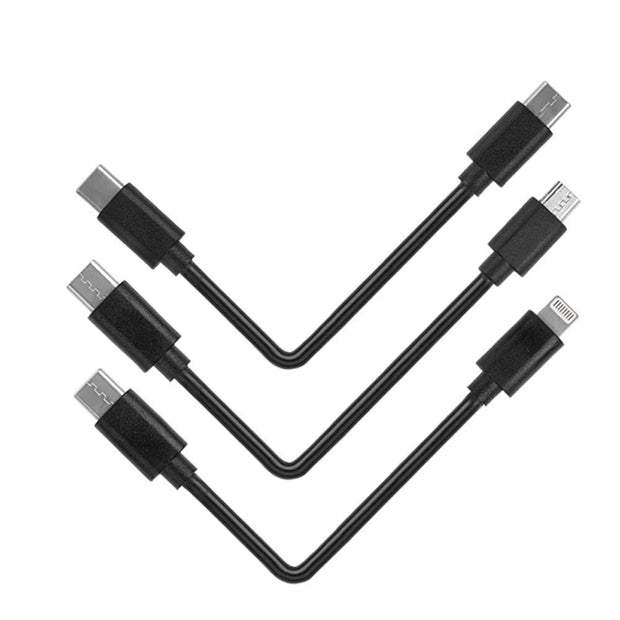 Ensemble de câbles de charge Magicshine : Type C, Micro-USB, Lightning
