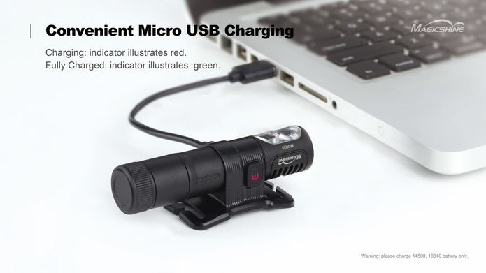 Lampe frontale MOH 25, 500 lumens, lumière blanche et rouge