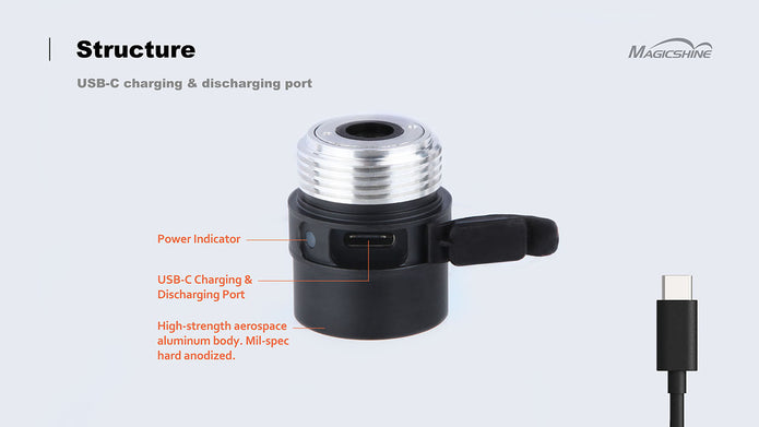 Module d'extension de charge MAS-C1 pour lampes torches
