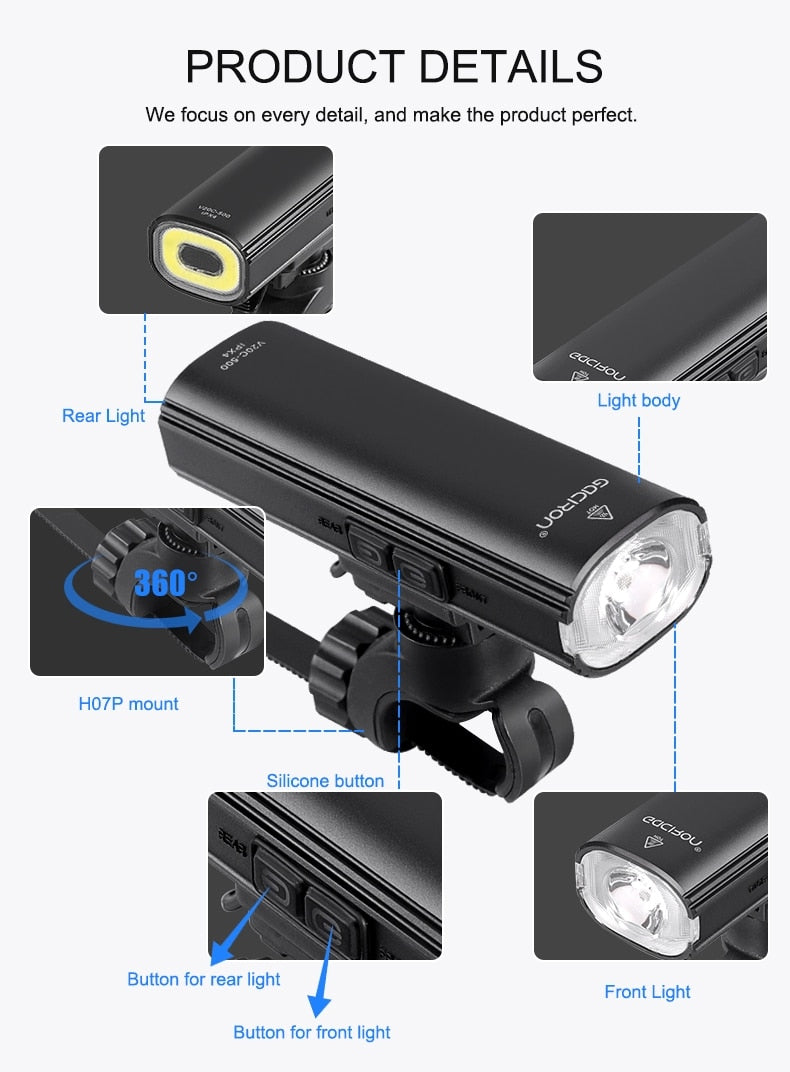 Gaciron V20C-600 Lumen zweifache Fahrradlampe – Magicshine (Bild 12)