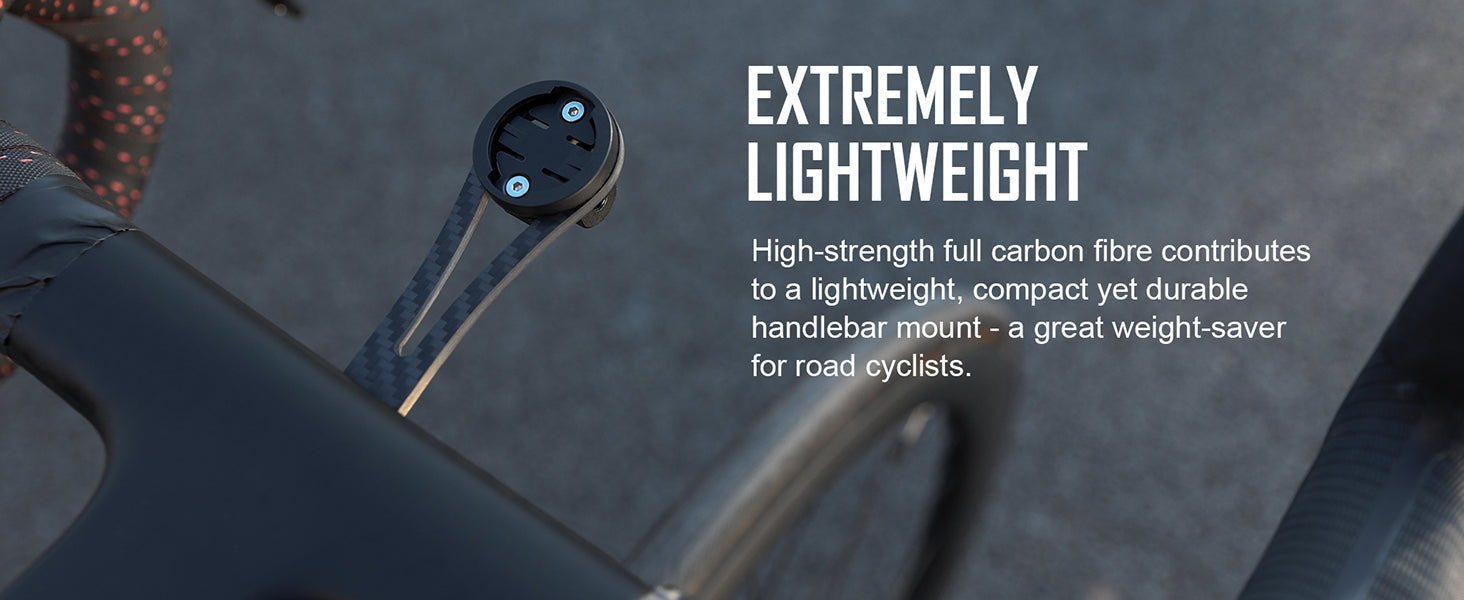 Support de guidon TTA-C Carbon Aero pour Garmin/Wahoo/Bryton/Giant/GoPro