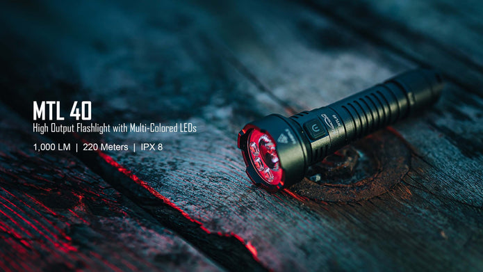 Lampe torche MTL 40 1000 lumens