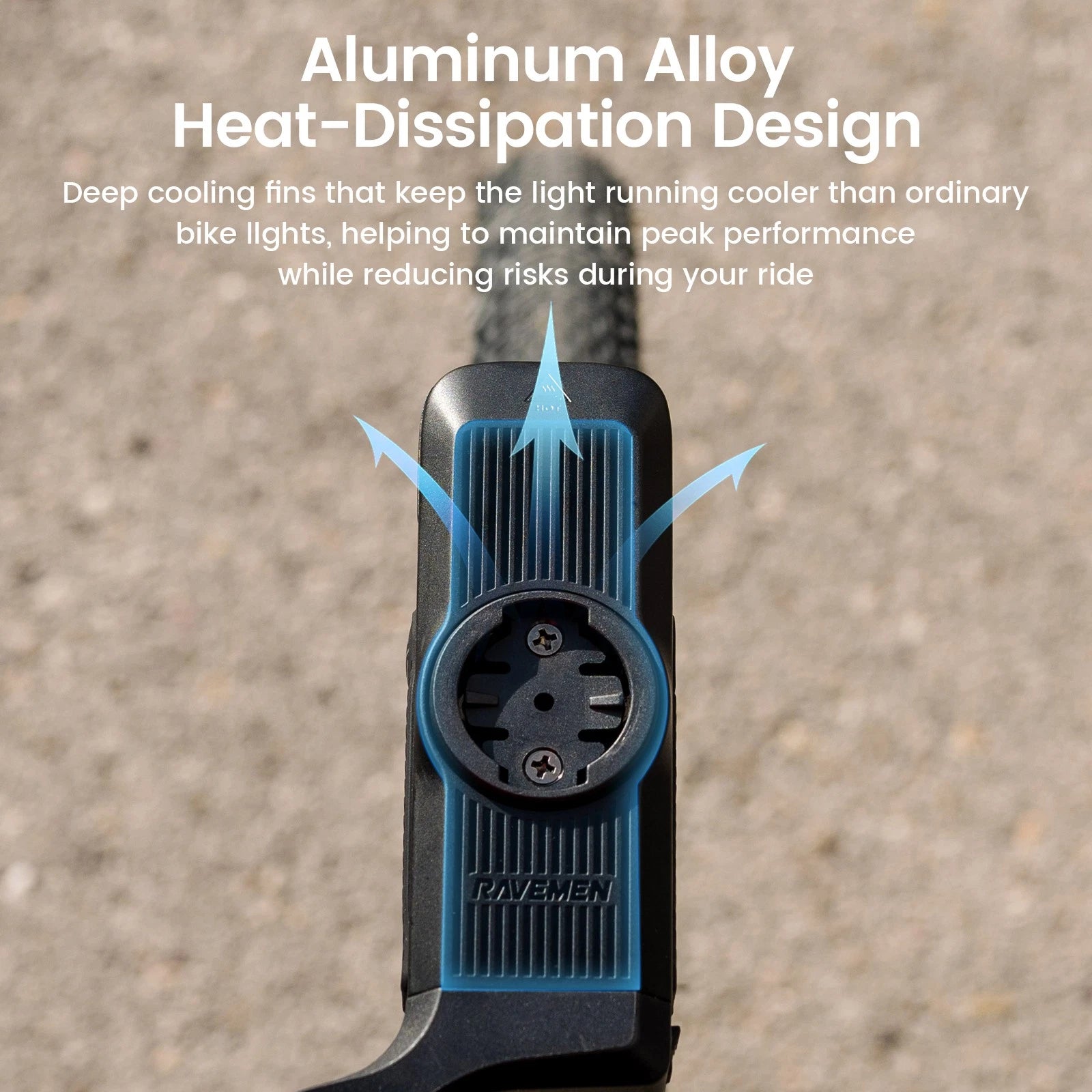 RAVEMEN FR1000 1000 Lumen Frontlicht integr. Garmin/Wahoo/Bryton Halterung
