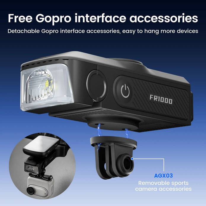 RAVEMEN FR1000 1000 Lumen Frontlicht integr. Garmin/Wahoo/Bryton Halterung