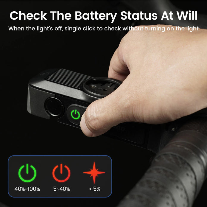 RAVEMEN FR1000 1000 Lumen Frontlicht integr. Garmin/Wahoo/Bryton Halterung