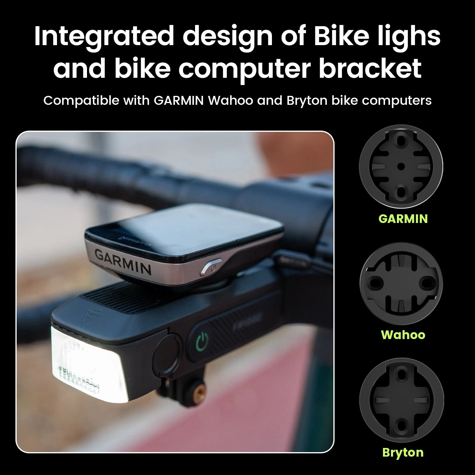 RAVEMEN FR1000 1000 Lumen Frontlicht integr. Garmin/Wahoo/Bryton Halterung